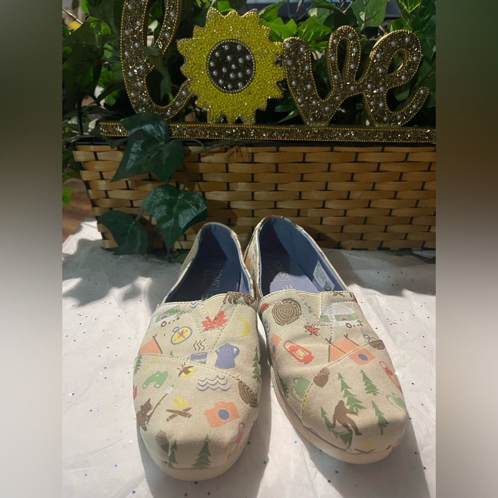 TOMS Multicolor Graphic Slip-Ons
